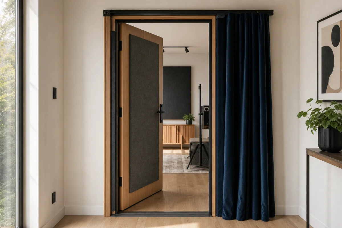 porte isolation phonique interieur