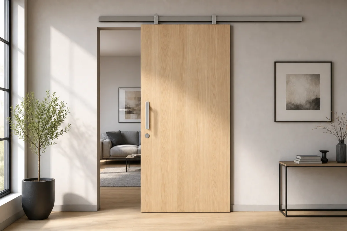 portes coulissantes avec serrure