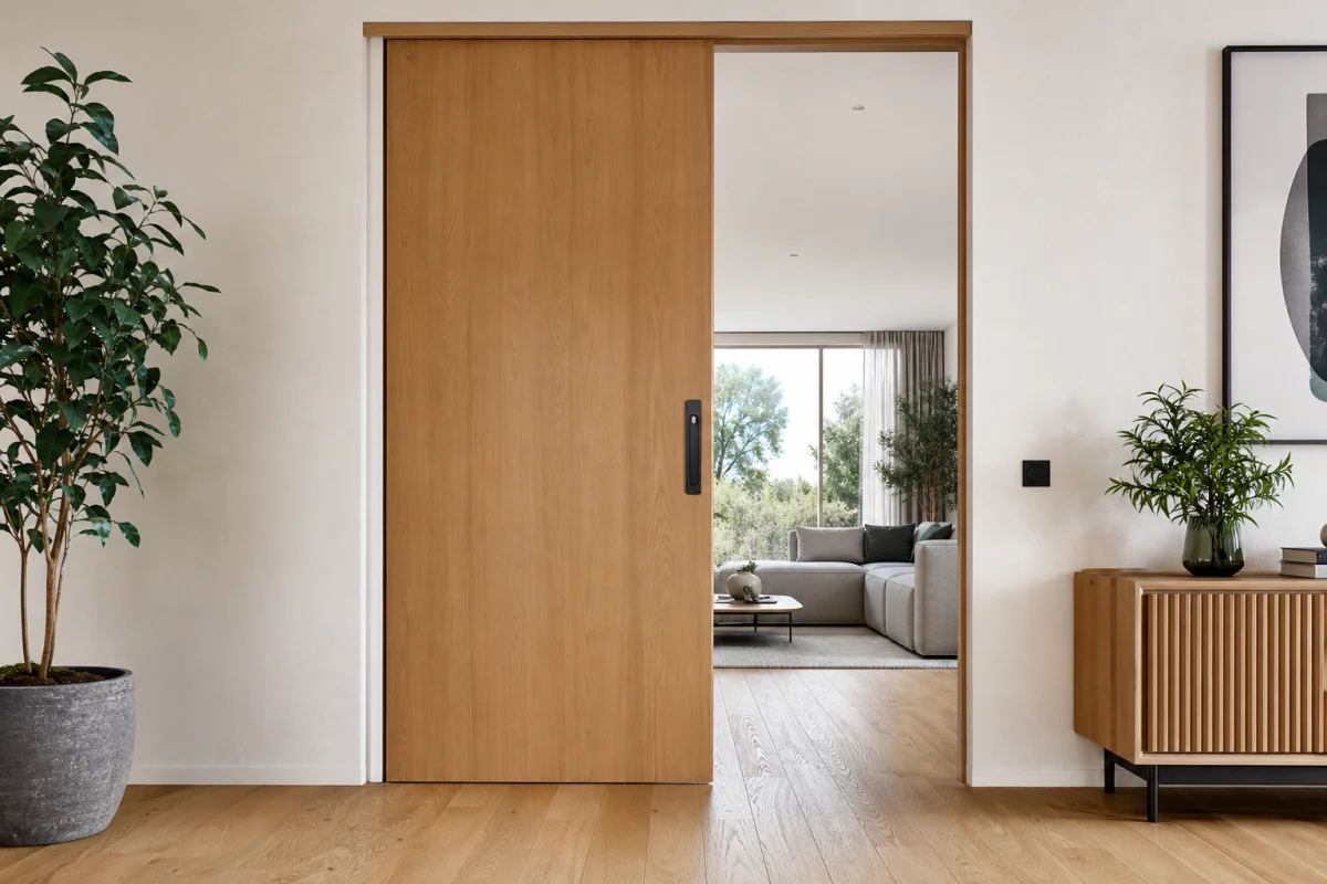 portes coulissantes avec serrure