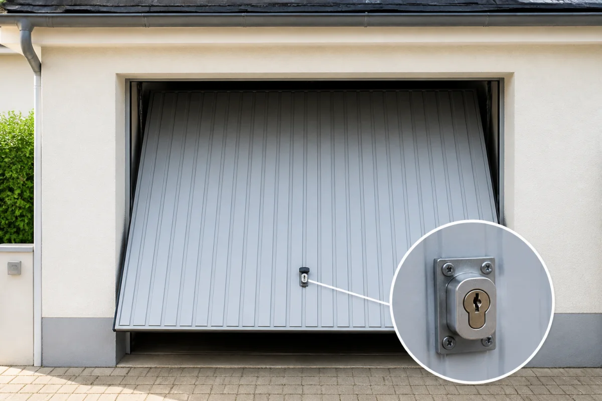 changer barillet porte garage basculante sans clef