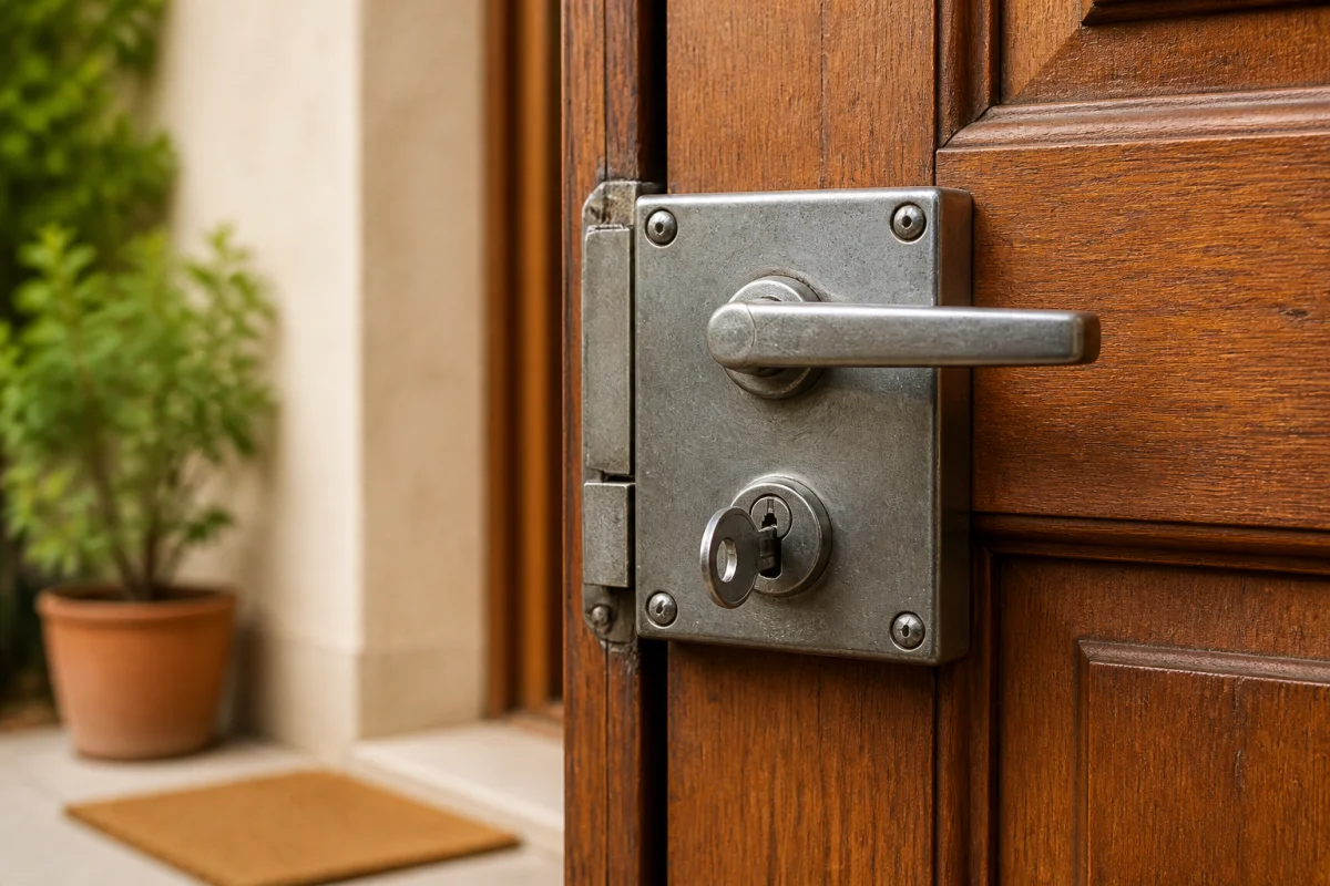 système fermeture porte extérieure