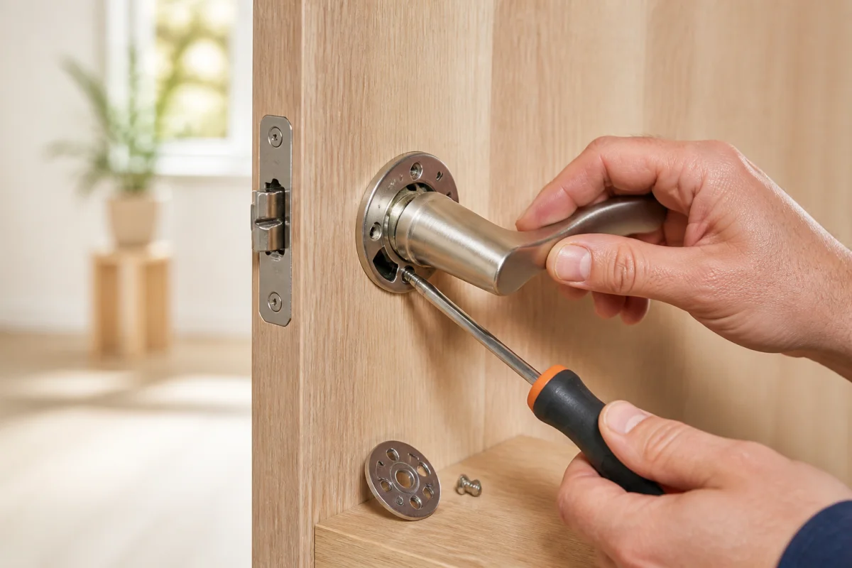 réparer une poignée de porte