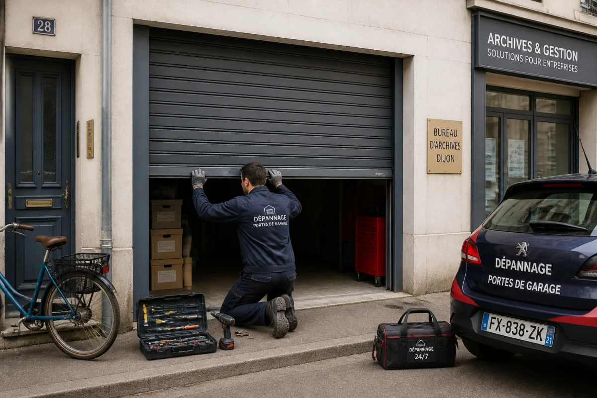Porte de garage bloquée que faire